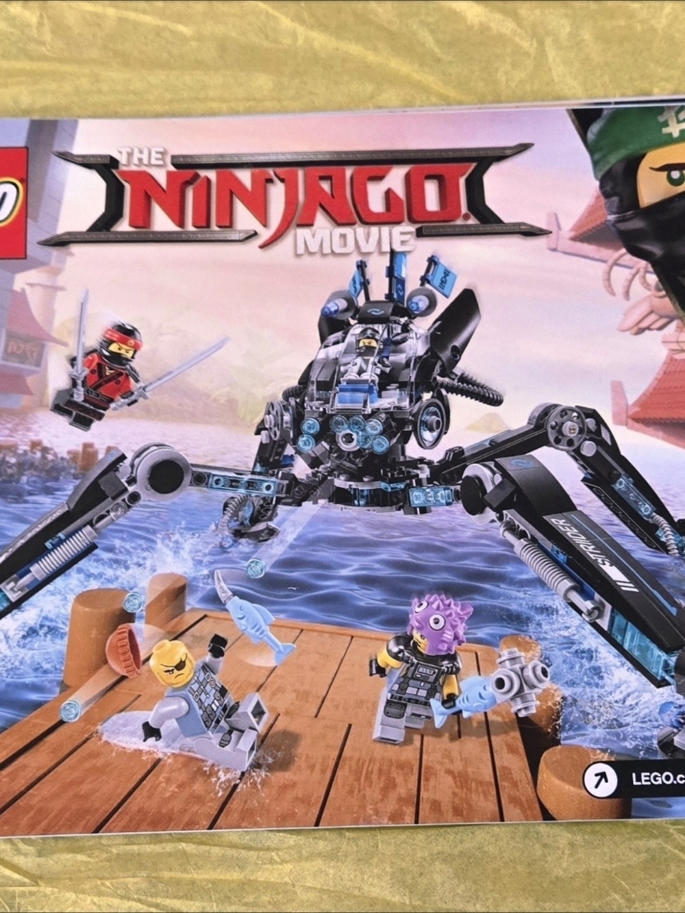 LEGO INSTRUCTIONS ONLY THE NINJAGO MOVIE WATER STRIDER # 70611